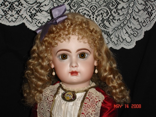 Old World Natural Mohair Doll Wigs